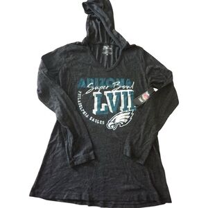 Arizona Super Bowl LVII Philadelphia Eagles Hooded‎ Long Sleeve T-Shirt